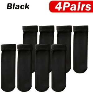 4 Paar Ultra Warme Gebreide Sokken | Fleece Gevoerd, Koudebestendig, Machinewasbaar - Alle Seizoenen, Halfhoge Design, Ultiem