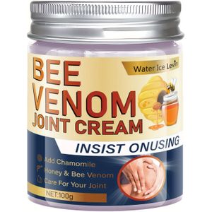 Water Ice Bijengif Gewrichtscrème, met honing en bijengif - hypoallergene crème voor gewichtsvochtigheid van handen, knieën, , enkels en onderrugverzorging in alle tinten beige