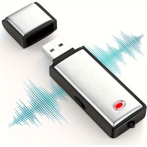 32GB/16GB USB- & Oplaadbare Digitale Audiorecorder met Ruisonderdrukking, Draagbaar Opnameapparaat voor Lezingen, Interviews, , Vergaderingen, - Compatibel met PC//Soundboard