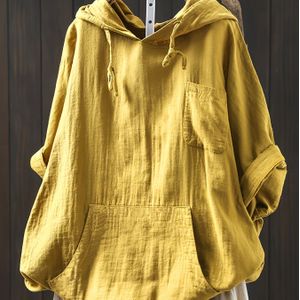 Plus Size, Dames Kleur Hoodie