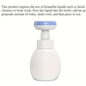 1 stuk Draagbare Schuimdispenser voor Gezichtsreiniger, Shampoo en Douche Essentials - Handig Reisformaat voor Thuis en Onderweg