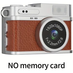 Retro Draagbare Mini Camera | 1080P HD Video Opname, -inch IPS Scherm, LED Vullingslicht, Ultralichte 17.5g Behuizing, USB Opladen, Geen Geheugenkaart Inbegrepen