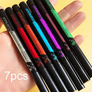 7-delige Vibrant Vloeibare Eyeliner Set - Waterdicht, Langdurig, Kleurrijke Eyeliner Pens voor Creatieve Make-up Looks, Eyeliner Pens|Vibrant Eyeliner|Waterdichte Eyeliner