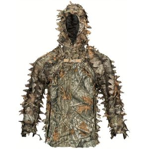 1 set outdoor tactische camouflage jassen-jumpsuit met borstopening, lichtgewicht en ademend camo speeloutfit