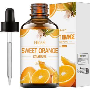 30ml/1.01fl.oz 10ml/0.3fl.oz Zoete Sinaasappel Essentiële Olie Geschikt voor Massage, Luchtbevochtiger, Diffuser, Kaarsenbadbom Maken, Langdurige Geur, Geschikt voor Alle Lichtbeige Typen