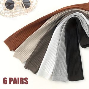 6 Paar Newborn Peuter Baby Leggings - 30D Fijne Draad Kleur Panty's, Lente & Herfst Sokken van Newborn tot Peuter (Alleen Handwas) - 6-Pack voor Jurken, Rokken & Casual Kleding