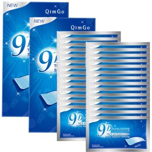 56 stuks/28 paar 9D Tandenbleekstrips | Gevoelig Niet, voor het Verwijderen, Verheldert Tanden, Peroxide-Vrije Formule