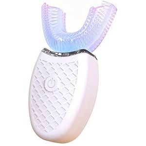 Sonic U-vormige Elektrische Tandenborstel voor Volwassenen, 360° Reiniging, Veiligere Siliconen Borstelkop, Geen Handmatig Poetsen Nodig, U-vormig Ontwerp