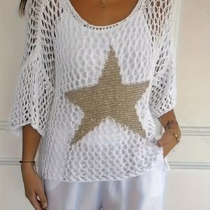 Yuhongfei Targeted Women's Hollow Round Neck Pullover Casual Fashionable Spring, Summer, Autumn Collection