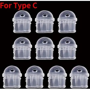 20pcs Plug Transparent Charge Port Dust Plug For Iphone Type C For Plug Stopper Protection Cap Phone Pendant Charging Port