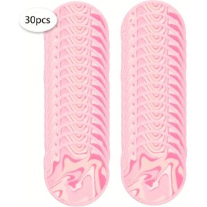 Bedrukte Ronde Make-up Verwijderingspads 10-30st, Machinewasbaar & Herbruikbaar voor Reiniging en Make-up Verwijderen, Geschikt voor Alle Lichtbeige Types