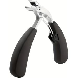 1 stuk Zware Roestvrijstalen Nagelknipper met Lemmet - Opening voor Dikke Nagels, Spatwaterdicht, Nauwkeurig Trimmen voor Mannen Teennagels, Ergonomische Lange Handgreep