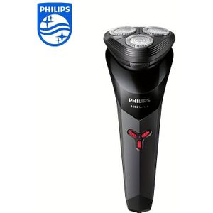 Philips Scheerapparaat Serie 1000 Elektrisch Scheerapparaat PowerCut Blade Kopstuk Automatisch Slijpblad 3D Zwevende Scheerkop Ergonomisch Ontwerp USB Opladen 1 Uur, Scheer