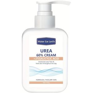60% Urea Crème met 2% Salicylzuur - Diepe Hydratatie & Voeding voor Droge, Gebarsten Huid, Lichtbeige, Niet Formule, Geschikt voor Alle Huidtypes, 150g