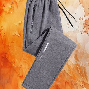 Casual joggers voor heren - Elastische tailleband met verstelbare trekkoord, zijzakken, kleur, mid-rise, reguliere pasvorm voor lente/herfst, joggingbroek