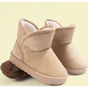 Winterse Warmte Baby Jongens Kleur Fleece-gevoerde Slip-On Sneeuwlaarzen, Casual Straatstijl, Ronde Teen, Lage Top, TPR , Stoffen Bovenwerk/Binnenkant/Binnenzool, Buiten Dagelijkse Slijtage