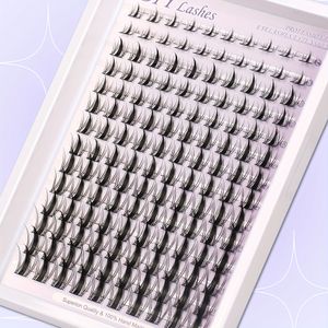 Beginnersvriendelijke DIY 3D Wispelende Nepwimpers - Natuurlijke Kattenoog Look, Gemengde Lengtes 8-16mm, Volumineus & Herbruikbaar, Perfect voor Beginners & Professionele Styling