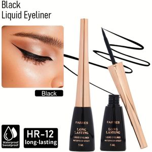 Waterdichte Zwarte Vloeibare Eyeliner, Precies en Langdurig -Duizelig Eyeliner, Snel Drogende -Zweet Kop. Black Friday Artikelen. Sokvullers. Kerst