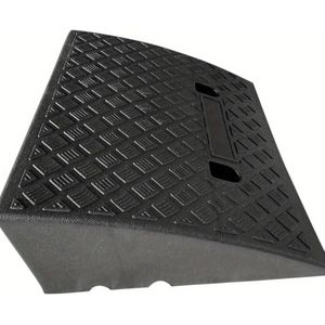 Lichtgewicht Zwarte Kunststof Trapbrug – Draagbare Oprit voor Rolstoelen, Auto's, Aanhangwagens en Motoren – Gestructureerd Oppervlak voor Beter Greep, Ideaal voor Buitengebruik