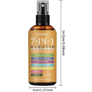 7-in-1 Keratine Haarverzorgingsspray, 100ml - Lichtgewichte textuur, klitten en droogheid met slechts één gebruik. Geschikt voor dorstigheids-, vettige-en alle haartypes