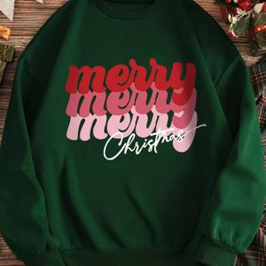 Plus Size, Plus Size Mode Hoodless Trendy Lazy Kleur Crew Neck Sweatshirt