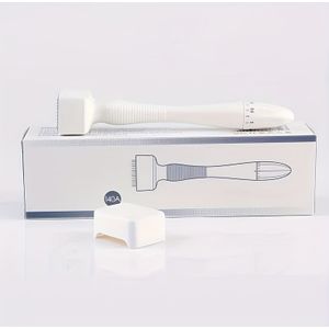 Verstelbare Derma Stamp, Micro-naald Gezichtsmassager Verstelbaar 0,25mm, Handmatig, Geen Elektriciteit Nodig, Batterijvrij, Gezichtsmassage Tool, Voor Lichtbeige, Hoofdhuid, Baard