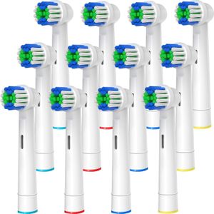 Vervangende tandenborstelkoppen compatibel met Oral-B, elektrische tandenborstelkoppen borstelkoppen geschikt voor Oral B vervangende navulling /1000/1500/3000/3757/5000/7000/7500/8000