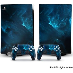 Beige Sticker voor PS5 Console - Decal Cover voor PlayStation 5 Digital Edition - Accessoires voor PS5 Controllers en Console