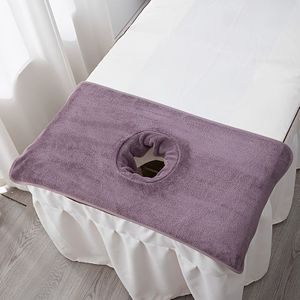 1 stuk Schoonheidslakens met Gaten, Dikke Massagekussen Handdoek voor Gezichtsverzorging, 15.7 x Inch