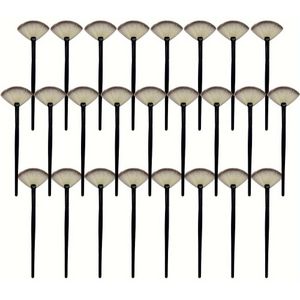 25 Stuks Kleine Waaiervormige -upborstel Blushkwast Poederborstel Contourborstel Gezichtsschoonheidstool