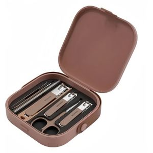 Nagelknipperset met roestvrijstalen nagelknippers, nagelvijl en verzorgingsgereedschap, schoonheidset voor mannen en vrouwen, draagbare nagelverzorgingsset voor op reis
