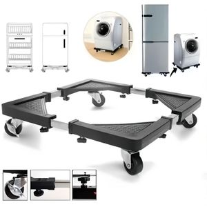 1pc Universal Adjustable Appliance , Telescopic Support Stand With Rubber Wheel, Non-slip For Refrigerator, Washing Machine, And Fridge