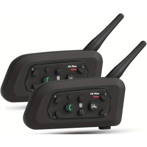 6-Rijder V6 Plus Motorhelm Draadloze Intercom Headset, Motorfiets Helm Hoofdtelefoon, Communicatieapparaat voor Groepsritten