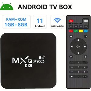 YLEEGS MXQPRO TV Mediaspeler met Google , 4K Ultra HD Uitvoer, -Core Processor, Dual-Band WiFi 5G/2.4G, 4.0, /H265, USB - Slim Streamingapparaat Compatibel met Smartphones/Tablets/USB-Sticks