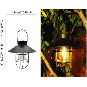 1pc/3pcs Solar Led Vintage Light, Retro Style Lantern, Hanging Light Flower, Garden Yard Balcony Outdoor Decoration Ip44