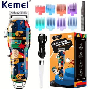 Kemei KM-MAX2092 Oplaadbare haarsnijmachine Elektrische tondeuse Professionele kapper Tondeuses Kapselmachine voor mannen