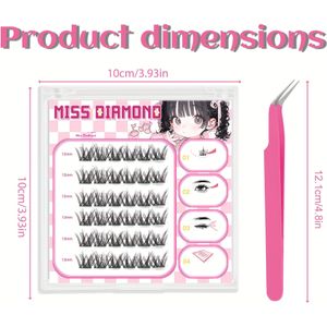 wimpers die niet hoeven te worden gelijmd om te plakken, hebben een zelfklevende strip die pincetten voedt en precies de juiste hoeveelheid plakkerigheid heeft voor een stevige hechting