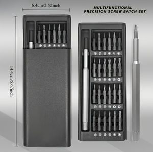25-in-1 Precision Screwdriver Set, Repair Tool Kit For Mobile Phones & Tablets, Plastic, Assorted Bit Heads, Non-charging - Essential Electronics Maintenance Tools