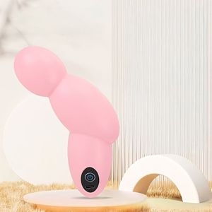 Portable mini elektrische massager, USB-oplaadbaar, 6 snelheden instelbaar, zacht en zijdezachte aanraking, geschikt voor verschillende lichaamsdelen, ultralicht, past in tas