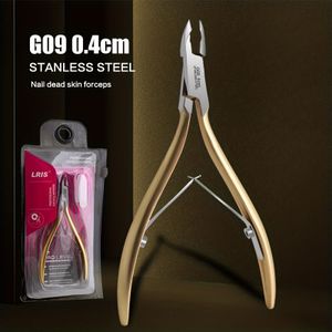 1 stuk High-end Gouden Japanse Omgekeerde Voorste Schaar voor Hand en Voet Dode Licht Beige, Materiaal: 3Cr13, Geschikt voor Thuisgebruik G09 Dood Tang