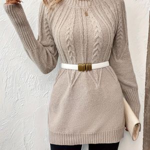 Casual Dames Sweater met Lange Mouwen en Ronde Hals - Kleur, voor Alle Seizoenen, Zacht Materiaal, Elegant & Veelzijdig voor Dagelijkse Kleding, Handwas/Droogreinigen