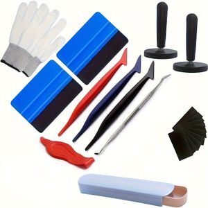 32-delige Vinyl Wrap Tool Kit - Autofolie Kit - Autotint Gereedschap Set - Ruitfolie Trekker