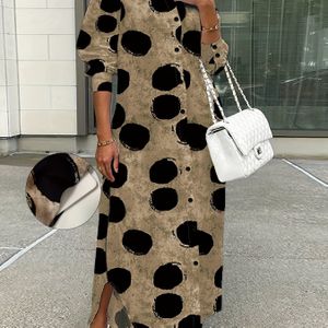 Modieuze Plus-Size Jurk voor Lente en Herfst