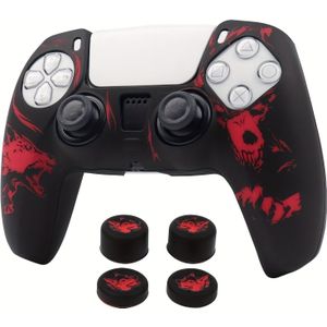 Zachte Siliconen Beschermhoes Cover Voor Playstation 5 Controller Skin Gamepad Games Accessoires Voor Met Joystick Caps