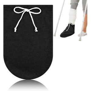 Gipsverbandhoes voor Voet, Gipsbeschermer voor , Verstelbare Trekkoord Voethoes, Gipscover voor Mannen en Vrouwen (Grijs)