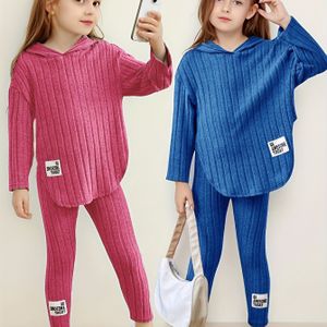 Kerstmeisjes 2-delige set, Capuchon Lange Mouwen Broek Outfit, Modieus en Stijlvol Kinderkleding voor Jonge Meisjes, Perfect voor Buiten