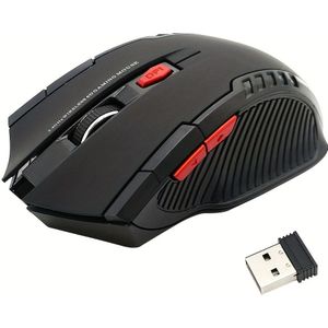 2.4GHz Draadloze Optische Muismouse met USB-ontvanger, 6 Knoppen voor - Accessoires voor Computer en Laptop