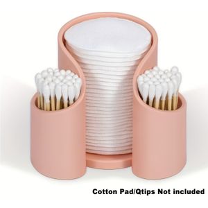 Houder voor pads en Q-tips, dispenser voor tandenstoker, opbergorganizer voor badkameraccessoires, make-uporganizer voor make-uptafel, essentiële item voor de badkamer, douchehouders