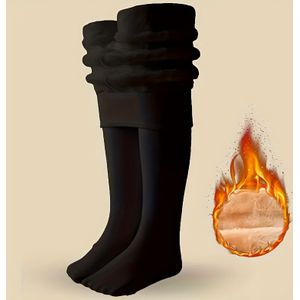 Dikke Warme Winterleggings voor Meisjes - Nude/ Kleur Volledige Broek, 32/D Draad voor Ondergoed, Rokken, Jurken - Alleen Handwas, Herfst & Koud Weer Essentials voor & Speelafspraken