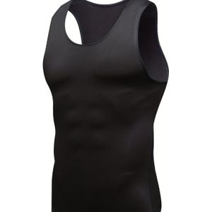 1 stuk heren slanke fit sportvest - snel , ademend, stretch voor hardlopen, basketbal, voetbal - levendig rood, mouwloze ontwerp, ideaal voor lente/zomer training, workout vest